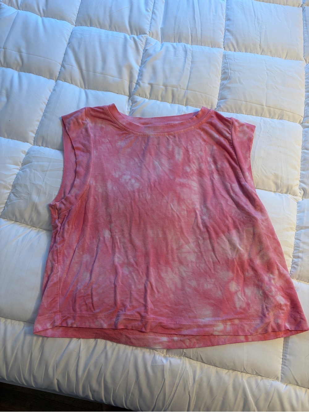 JoyLab Pink Tie-Dye Muscle Tank